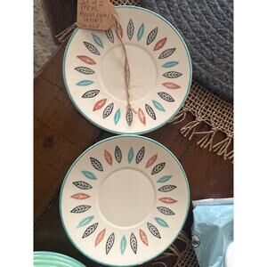 MCM bread plates / saucers vintage marcrest Nordic mint